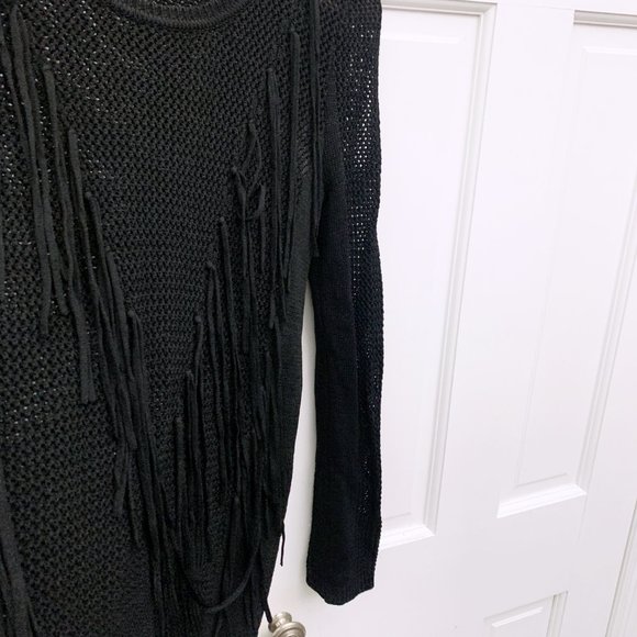 Sandro Open Knit Fringe Sweater - Picture 5 of 11